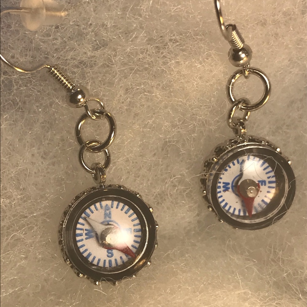 Compass earrings